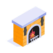 Fireplane Fire Hearth Vector Design