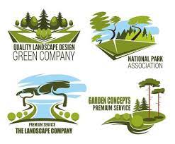 Landscape Design Company Icon Of Green