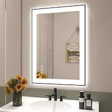 Bathroom Vanity Mirror In Black Sm02