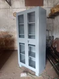 Steel Library Glass Door Cupboard At Rs