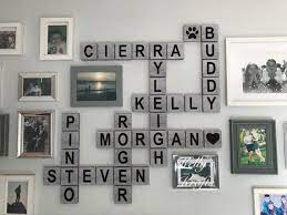 Personalised Large Scrabble Wall Art