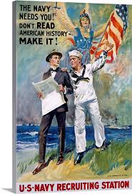 Navy Recruiting Station Vintage Poster