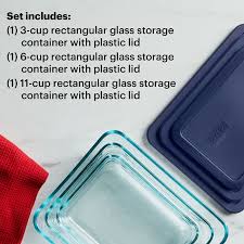 Rectangular Glass Storage Set