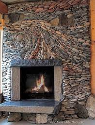 River Rock Fireplaces