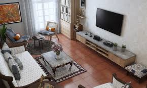 Living Room Flooring Design