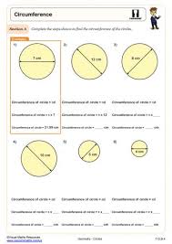 Area Of Circles Worksheet Pdf