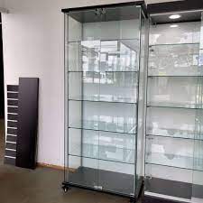 Glass Display Cabinet With Lock