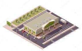 Vector Isometric Ping Mall Stock