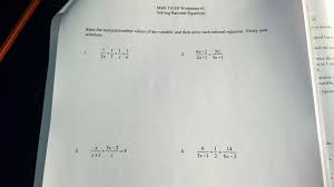Solved Math 301b Worksheet 1 Solving