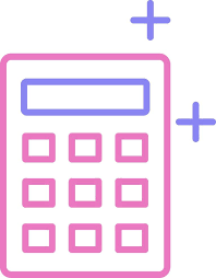 Calculator Linear Two Colour Icon