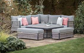 Rattan Garden Furniture Grey Sand