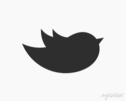 Little Bird Black Shape Icon Wall