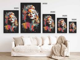 Marilyn Monroe Abstract Canvas Art