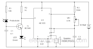 photodiode alarm circuit