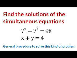 Solve Simultaneous Equations One