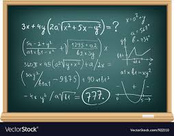 Board Difficult Equations Royalty Free