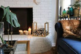 34 Painted Brick Fireplace Ideas For A