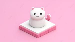 Isometric 3d Icon Background Cat Toy