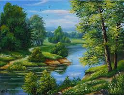 Oil Painting Beautiful Scenery Painting