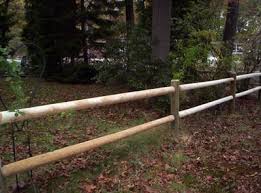 post rail round 2 rail cedar fence