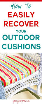 How To Recover Your Outdoor Cushions