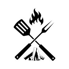 Perforated Barbeque Spatulas With Fire