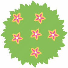Beautiful Garden Flat Icon Flowers