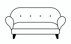 Free Vectors Sofa Line Drawing 4
