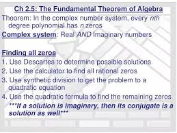 The Fundamental Theorem Of Algebra