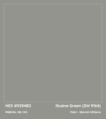 Hex 92948d Illusive Green Sw 9164