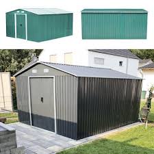 Zinc Steel Frame Garden Storage Shed