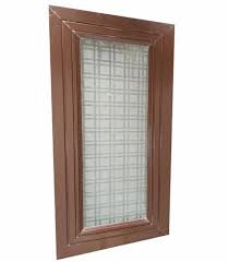 Brown Exterior Wooden Glass Window 4 X