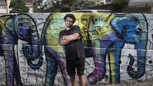 Paints Elephant Graffiti