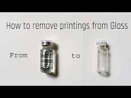Remove Silk Screen Printing From Glass
