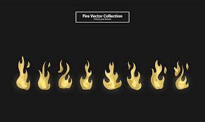Drawing Outline Fire Vector Element