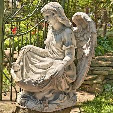 Sitting Angel Child Garden Statue