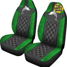 Green Dolphin Car Seat Cover