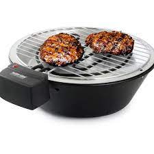 Black Tabletop Electric Barbecue Grill