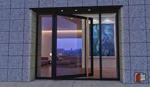 Reflective Glass Front Door Designs
