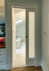 Pocket Door With Frosted Glass Glass