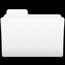 White Closed File Folder Icon For Free
