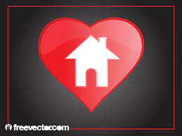 Heart Home Icon Vector Art Graphics