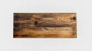 Empty Wooden Plank Signboard On