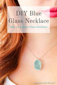 Diy Blue Glass Necklace From An Antique