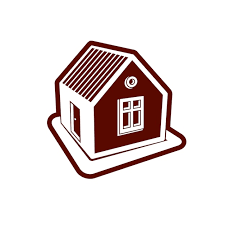 Simple Village Mansion Icon Vector
