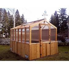 Cedar 8 Ft X 12 Ft Greenhouse Kit