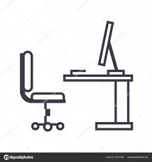 Table Office Desk With Computer