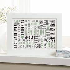 60th Birthday Personalized Word Art