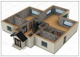 2 Story House With Floor Plan By