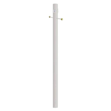 Solus 7 Ft White Outdoor Lamp Post